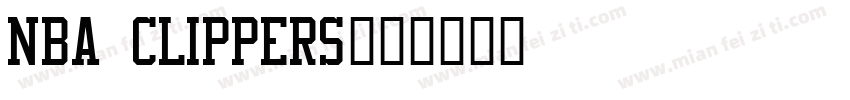 NBA CLIPPERS字体转换